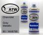 Preview: Chevrolet, Gray Metallic, 90 / WA8798: 400ml Sprühdose + 400ml Klarlack - Set, von ATW Autoteile West.